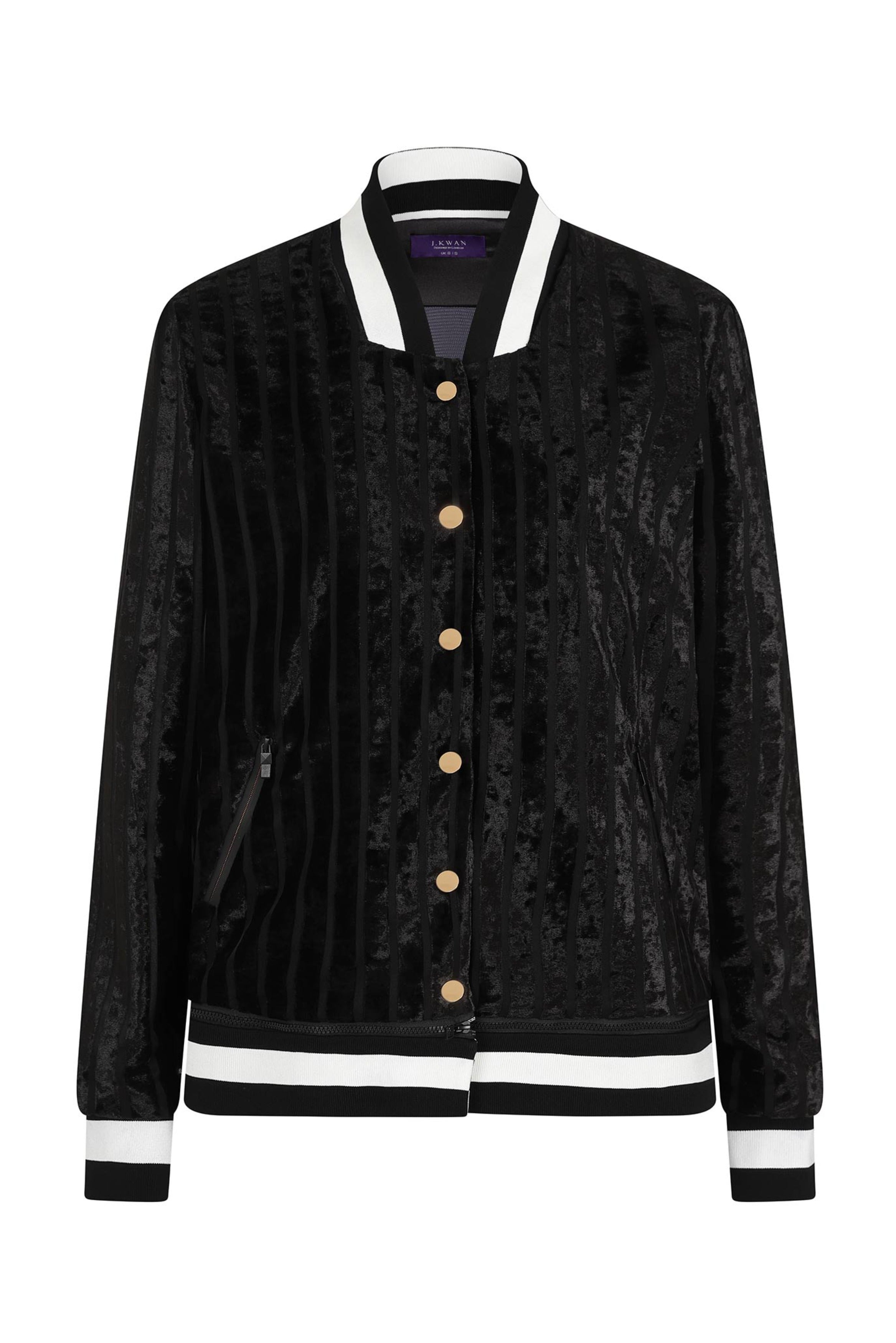 Vibrant Black Varsity Jacket